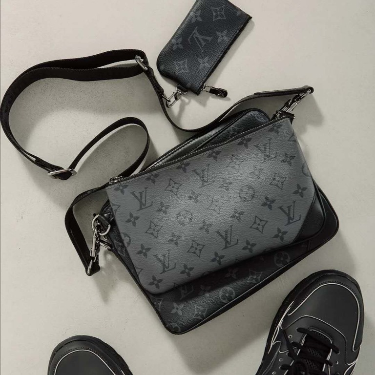 Louis Vuitton Multi Pochette Eclipse Reverse Monogram Mens LV Trio