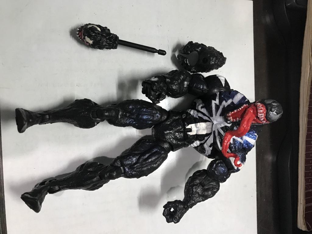 Marvel Legends Spider Man Spiderman Spider Man Black Symbiote Jaw Slash Venom Toys Games Toys On Carousell