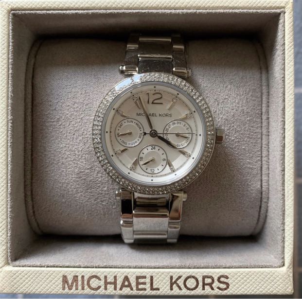 michael kors silver watch sale