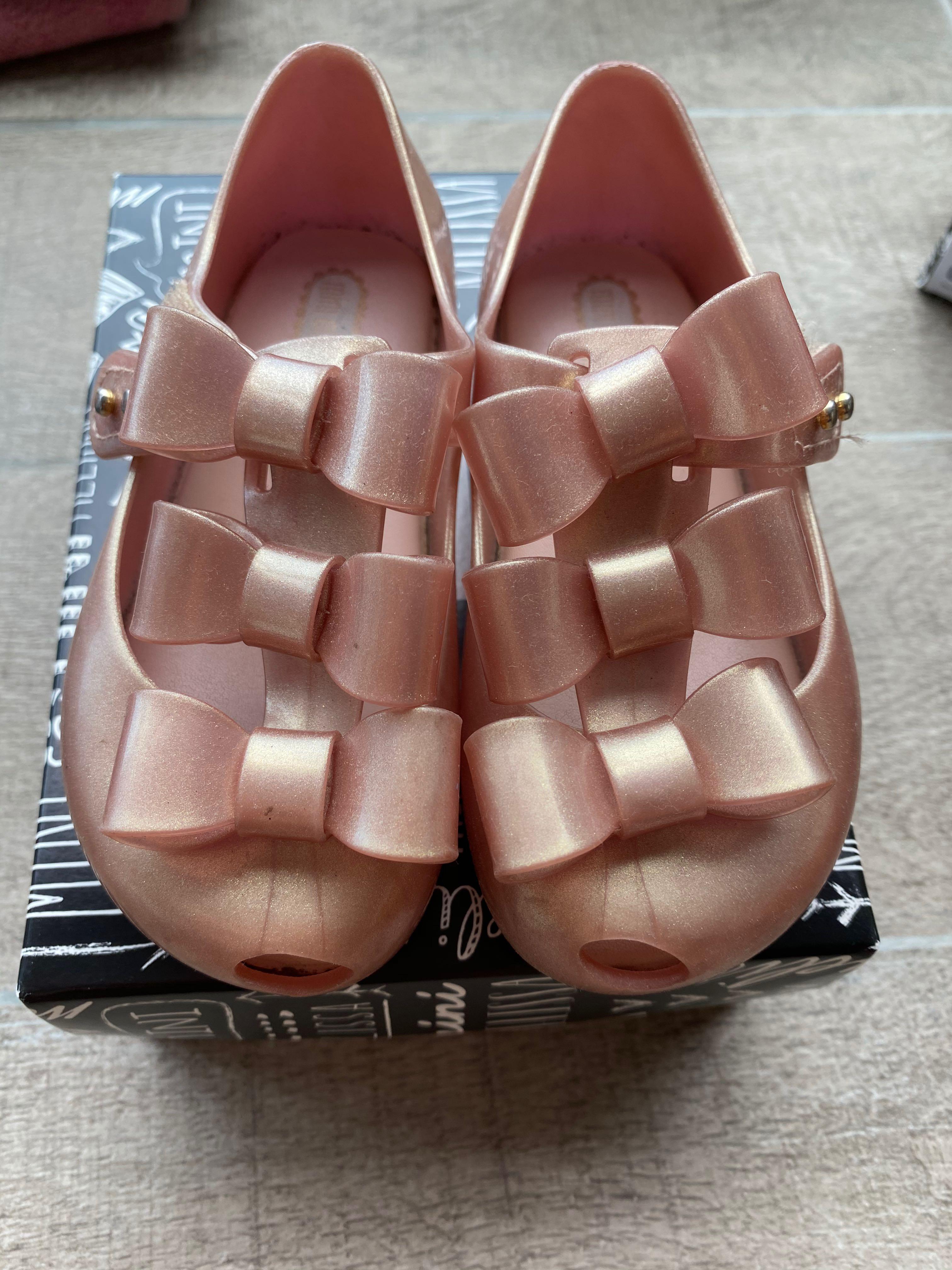 Mini Melissa triple bow shoes