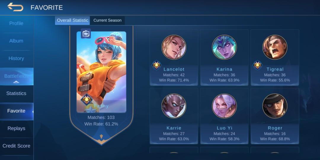 Mobile Legend Account Legend Rank Toys Games Video Gaming Video Games On Carousell