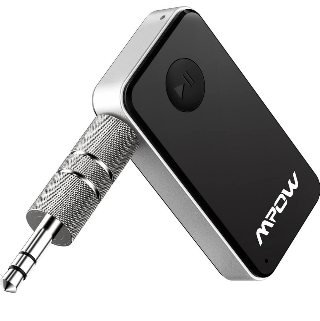 Mpow Bluetooth Receiver, Streambot Mini Bluetooth Car Aux Adapter / 10Hrs HandsFree Car Kits