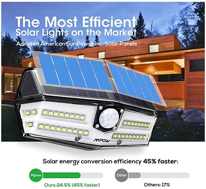 Mpow 40 hotsell led solar lights