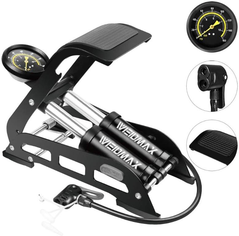 Multipurpose Double Barrel Foot Pump, Sports Equipment, Bicycles