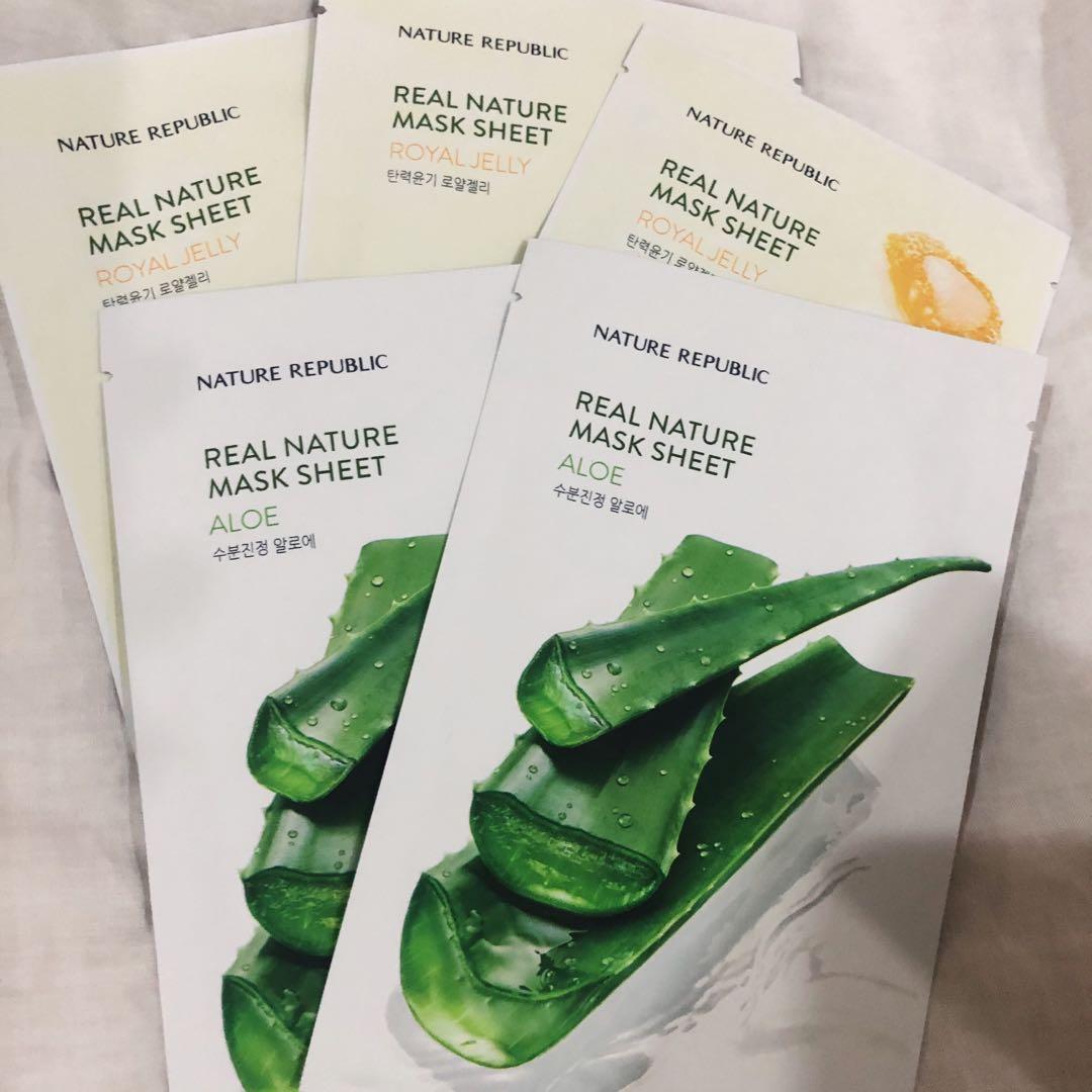 Nature Republic Paper Mask (Free one piece of Innisfree Manuka Honey