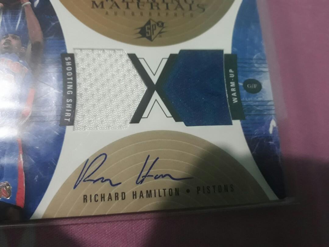 NBA Richard Hamilton Winning Materials Auto Card (Category: Raw Singles) located in Quezon City. Submitted by kylekuz (Listing ID 1010077453, Image 3). Description: NBA Richard Hamilton Winning Materials Auto Card.