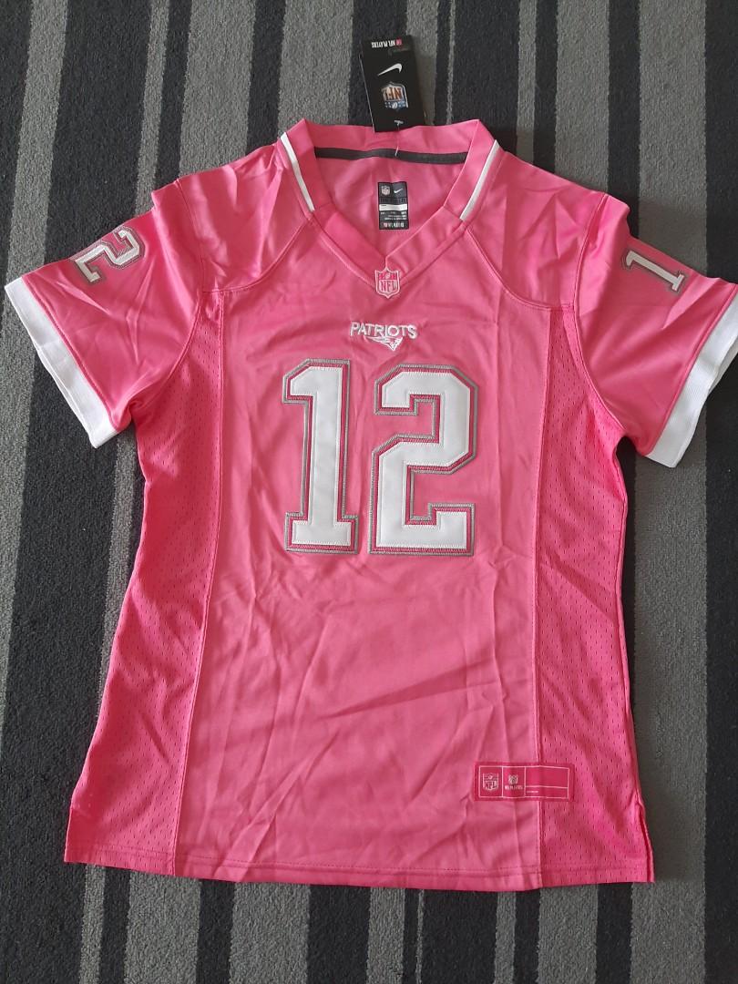 Womens pink patriots jersey clearance