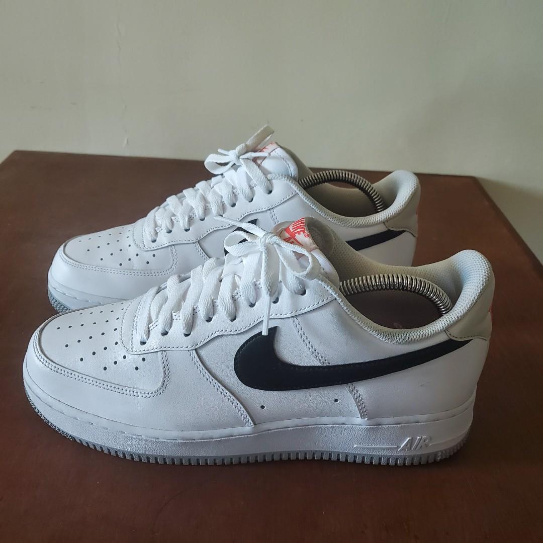 Air force 1 low white black bone ember glow hot sale