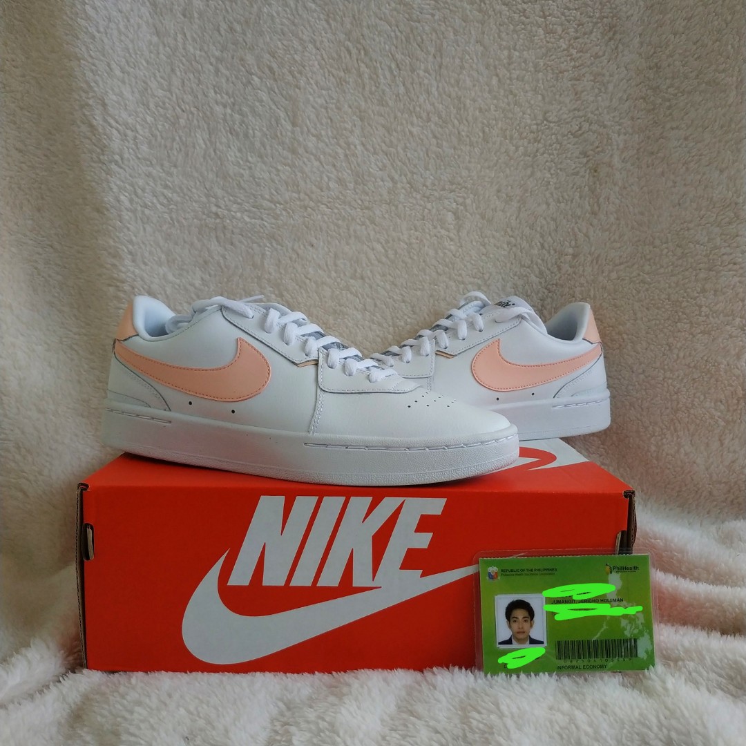 nike court blanc sneaker red