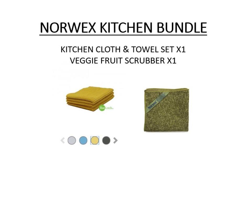 Norwex Kitchen Cloth Trio Veggie And Fruit Scrub Cloth Home