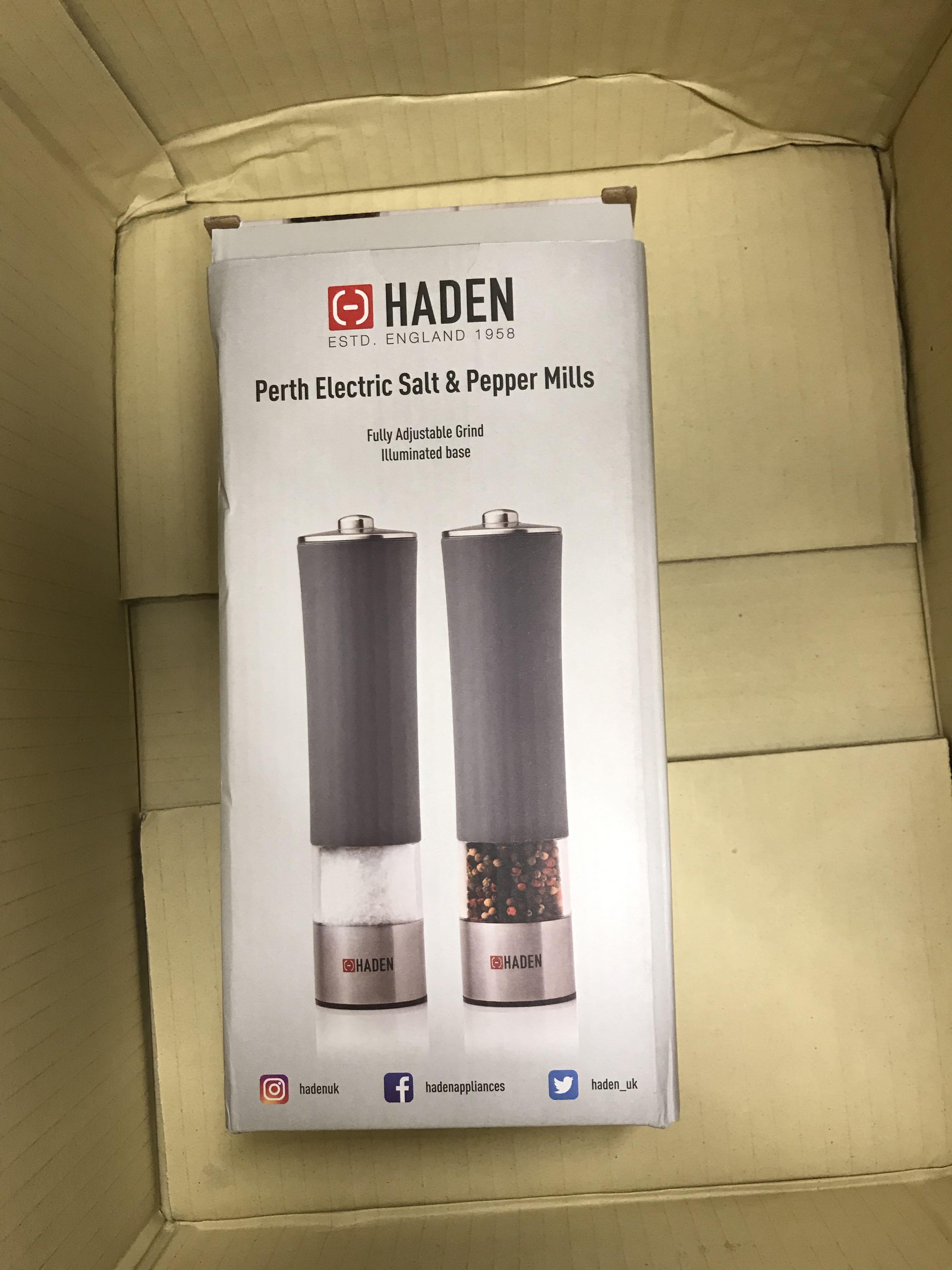 haden perth electric salt and pepper mills