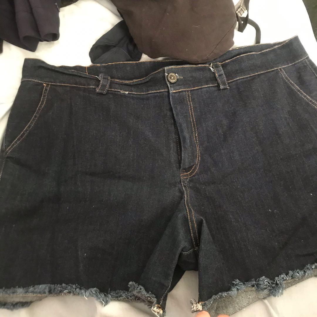 jean shorts women's plus size