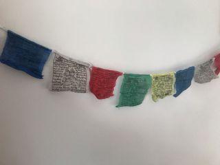 Prayer flags - small size - pack of 5 - unused