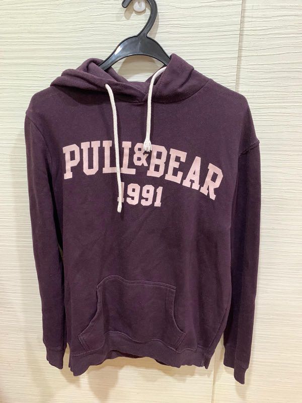 Pull and bear purple hoodie top