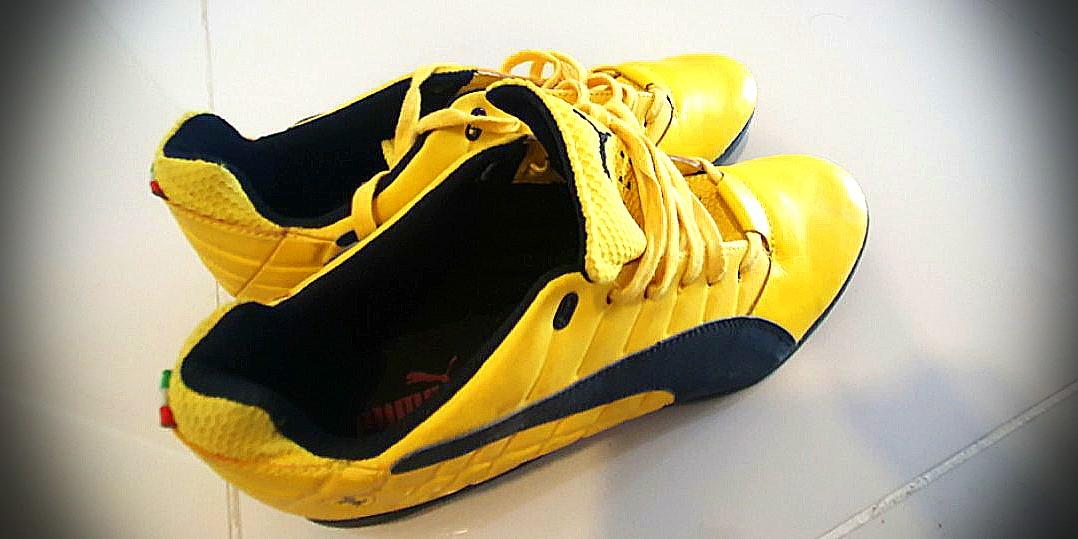 Puma yellow shoes ferrari on sale