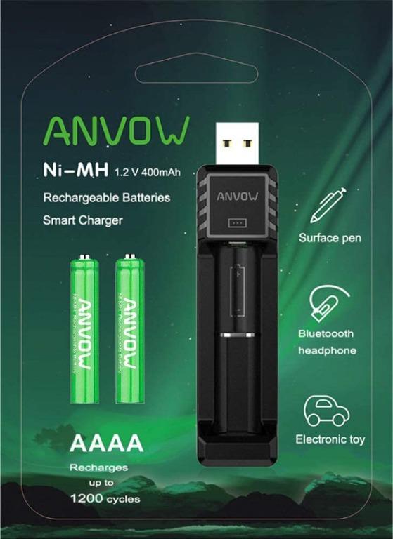 Quality Rechargeable aa Batteries With Smart aa Battery Charger Ni Mh 1 2v 400mah 10 Cycles Microsoft Surface Pen Active Stylus Battery Everything Else On Carousell