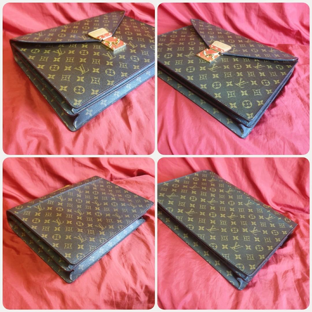 Rare Lv Louis Vuitton Serviette Conseiller Monogram Briefcase Document  Office Bag, Luxury, Bags & Wallets on Carousell