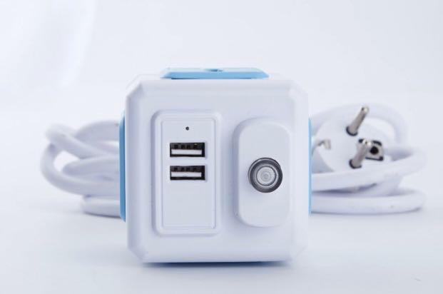 Plug Extender Orange Color Ready Stock MagicCube Orange color Portable Extension Plug Socket 2 ...
