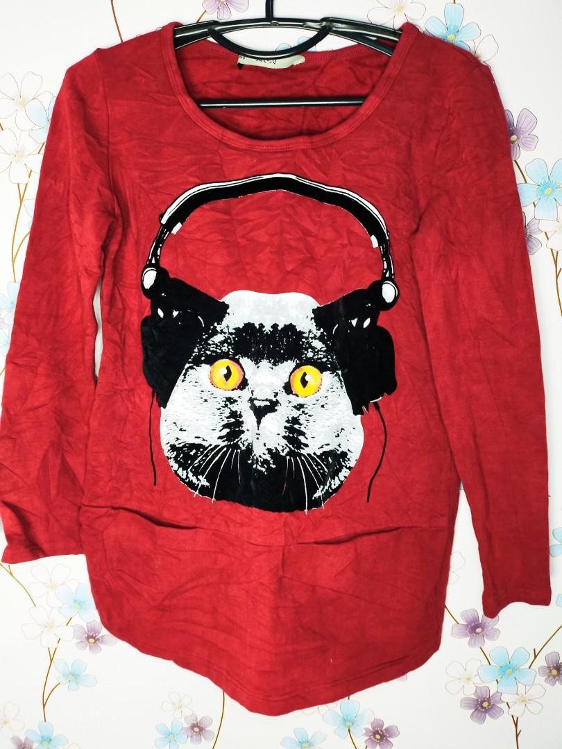 cat pocket sweater