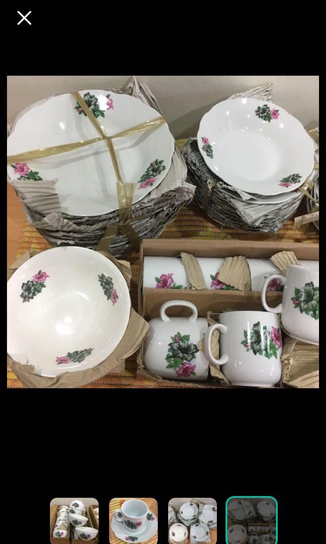 Retro bowls cups saucers plates, Furniture & Home Living, Kitchenware