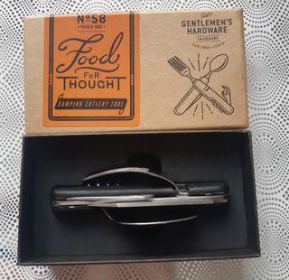 Sendok Garpu Pisau Camping Multitools Stainless Steel