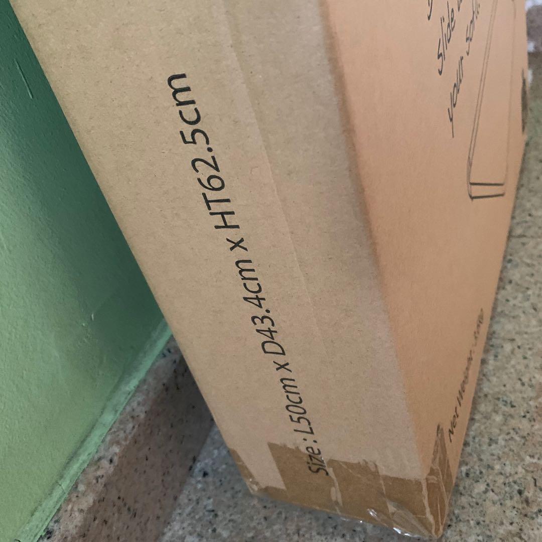 Side Table (Category: Tables & Sets) located in Singapore. Submitted by dongdomg (Listing ID 1010130100, Image 3). Description: Black colour, 2 available Brand new and sealed Tempered Glass Top Powder Coated Steel Frame Measurements in cm: 50 (L) x 43.4 (D) x 62.5(H) Meetup at Yew Tee or self collect below my block. Dm if interested Tags: black side table top living room bedroom table tempered glass .