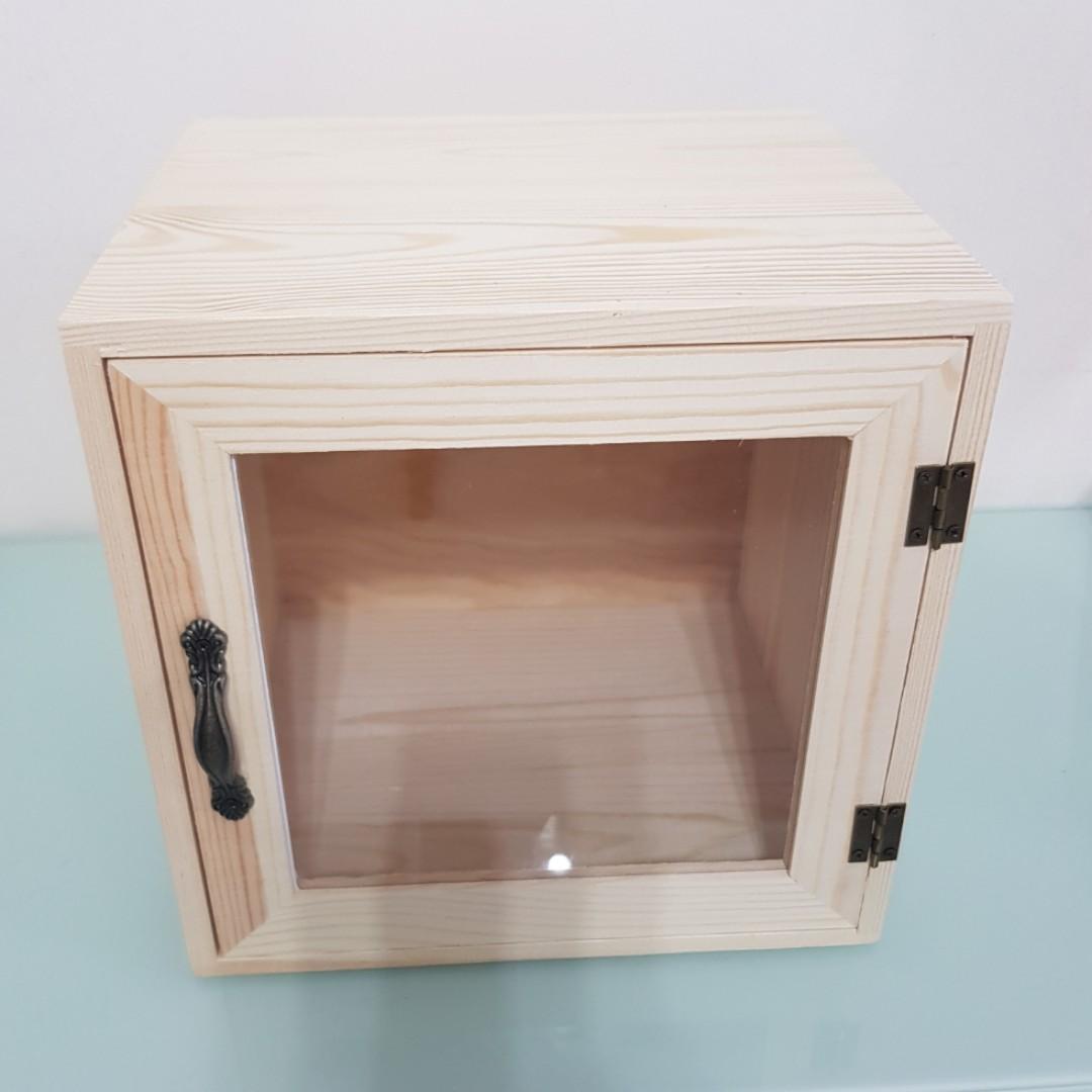 Small Wooden Storage Cabinet Furniture Shelves Drawers On Carousell