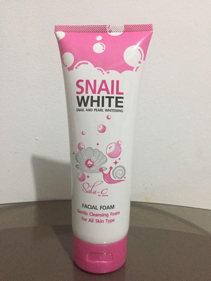 snail white face wash