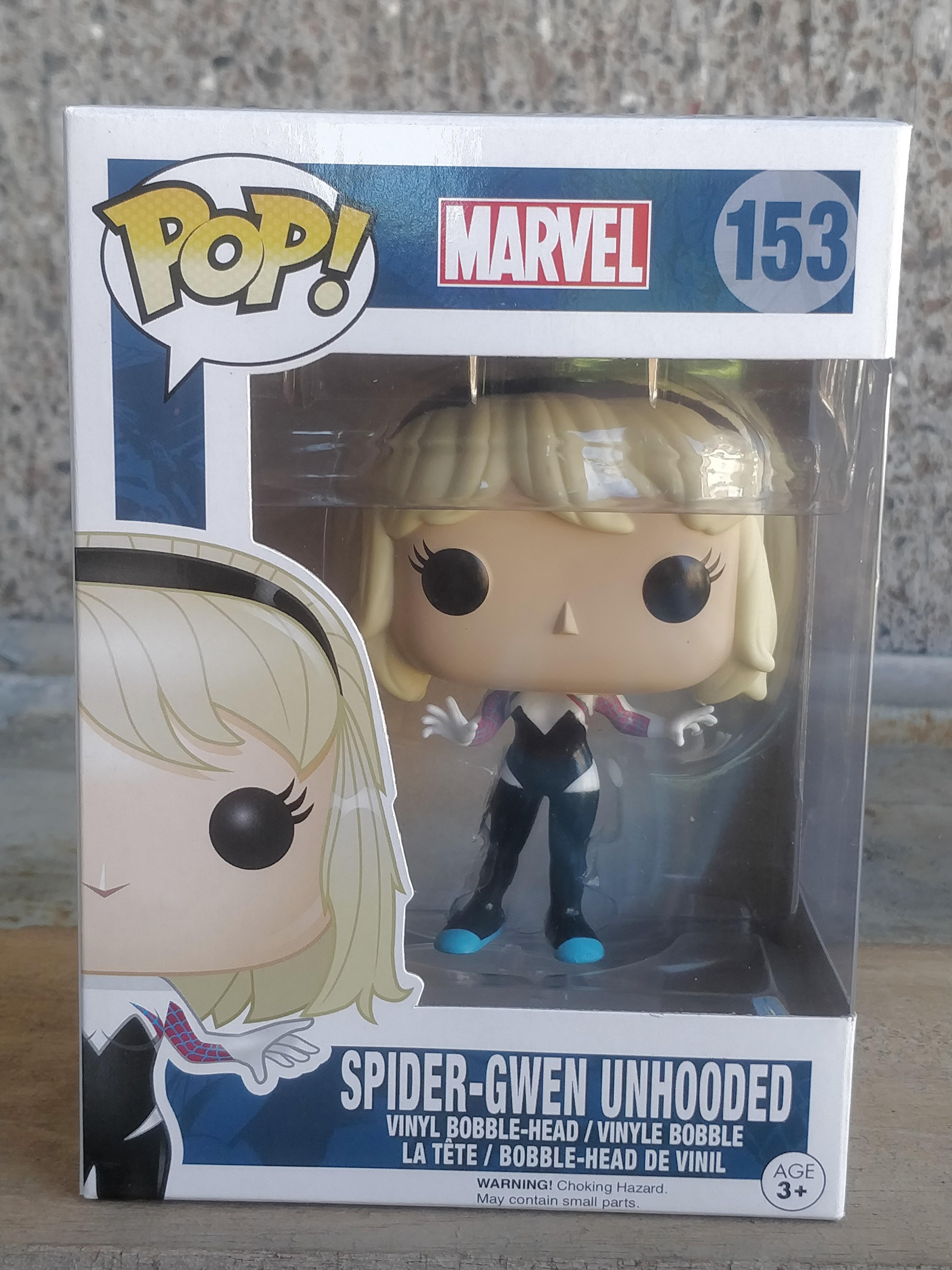 Funko POP! Marvel – Spider-Gwen Unhooded Exclusive – Vinylfigur Ca. 10 Cm, Limitierte Edition, Im Fensterbox-Design – Für Sammler