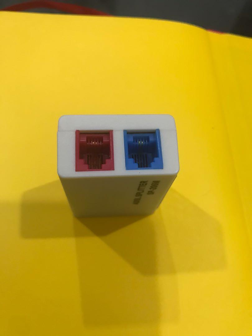 Splitter (Category: Cables & Adaptors) located in Perai. Submitted by saravvanan (Listing ID 1010220132, Image 3). Description: Splitter - split between your phone and router connection Buy one free one .