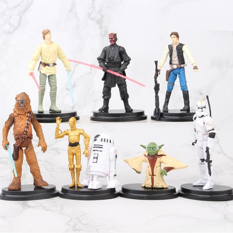 Star wars cake toppers figures hot sale