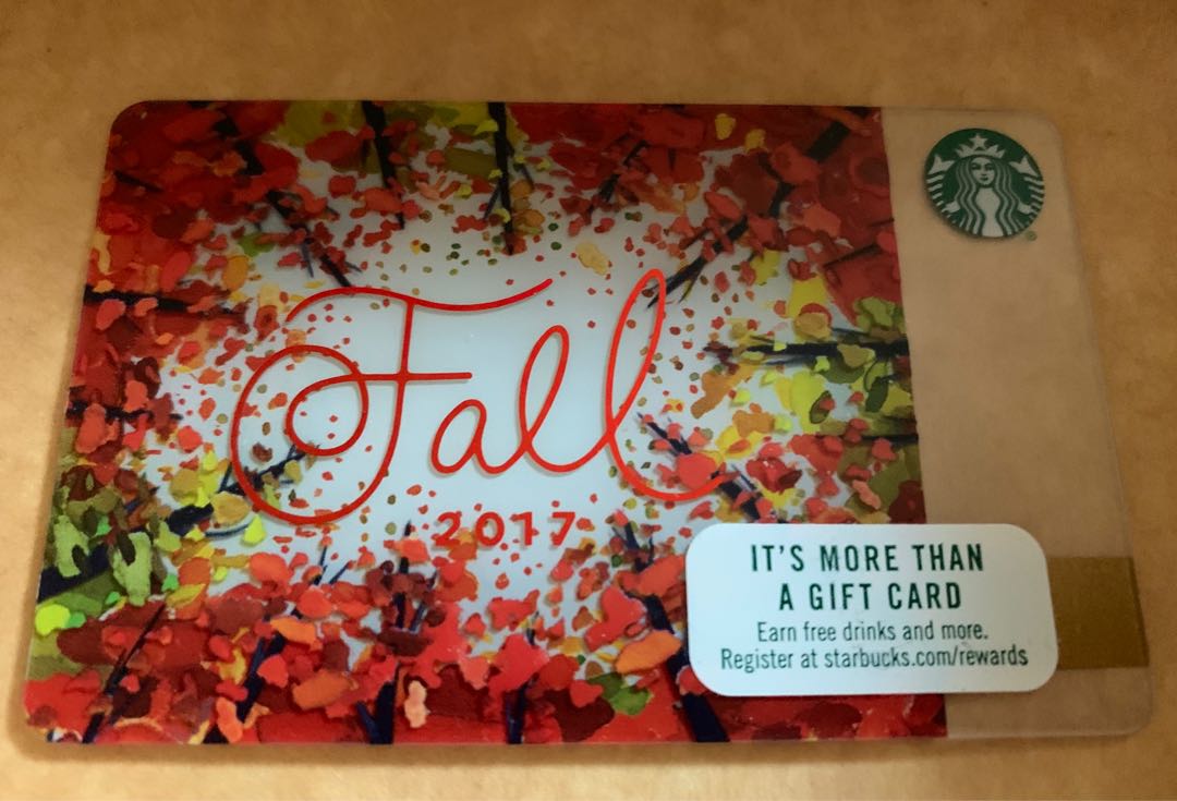 Starbucks Fall card, Tickets & Vouchers, Store Credits on Carousell