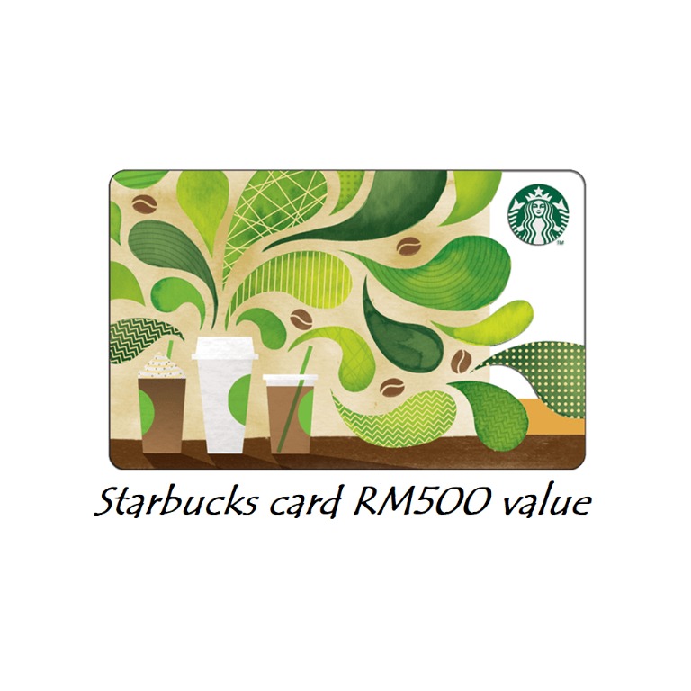 Starbucks Malaysia Starbucks Card with Credit RM500 Save RM120