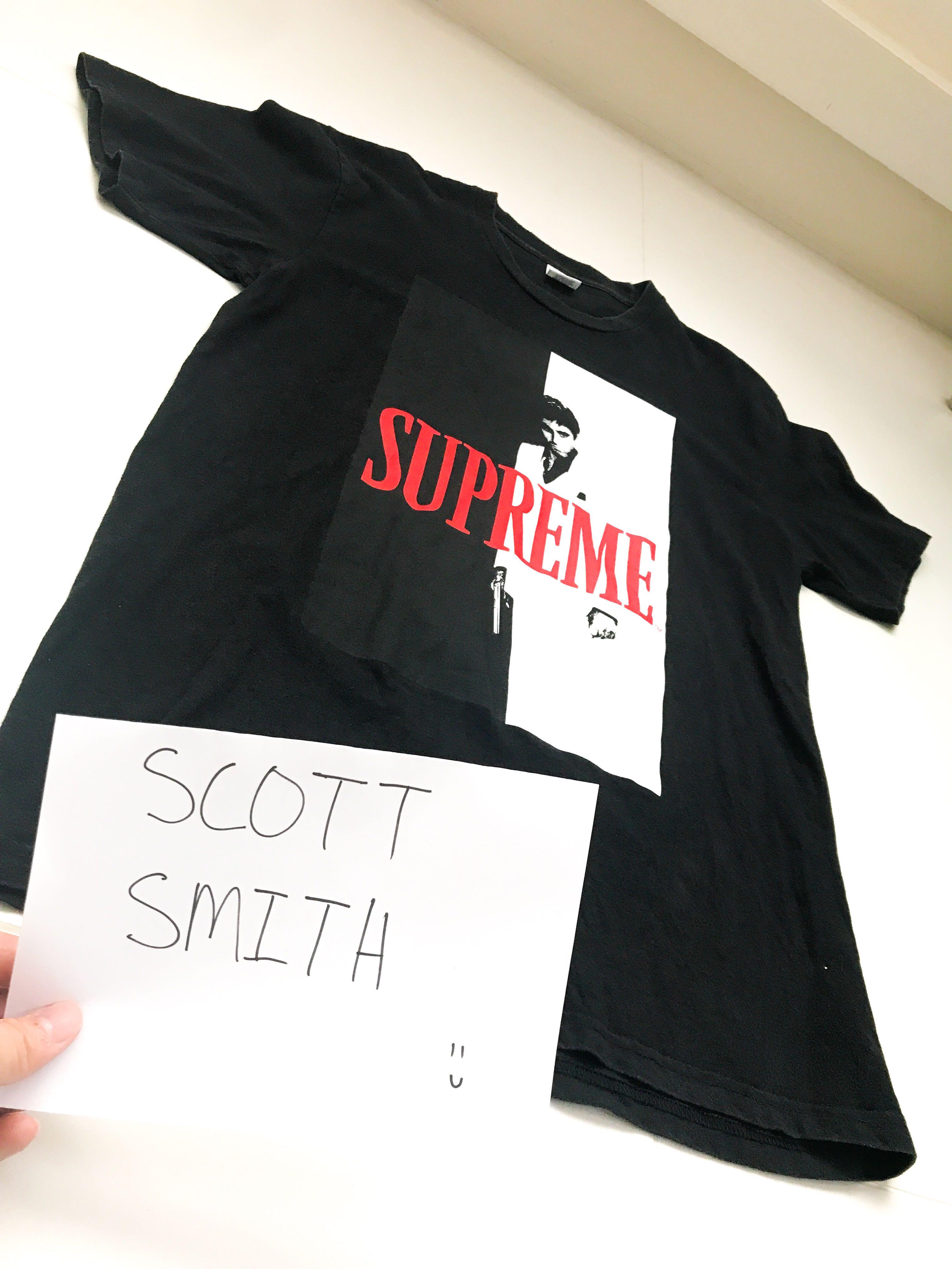 Supreme scarface split tee black sale