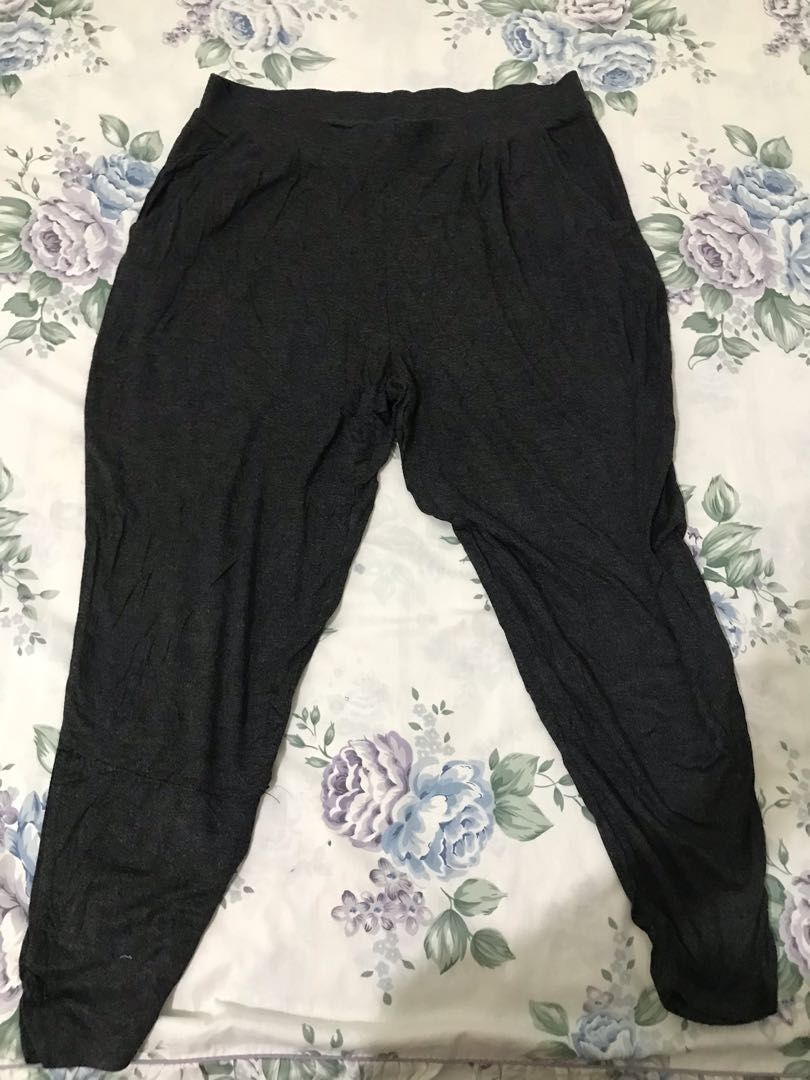 Suzanne Grae Soft Cotton Black Workout Yoga Pants Leggings