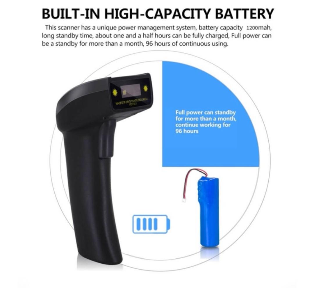 Symcode MJ-1400-CA CCD Wireless Barcode Scanner 1D, Computers & Tech ...