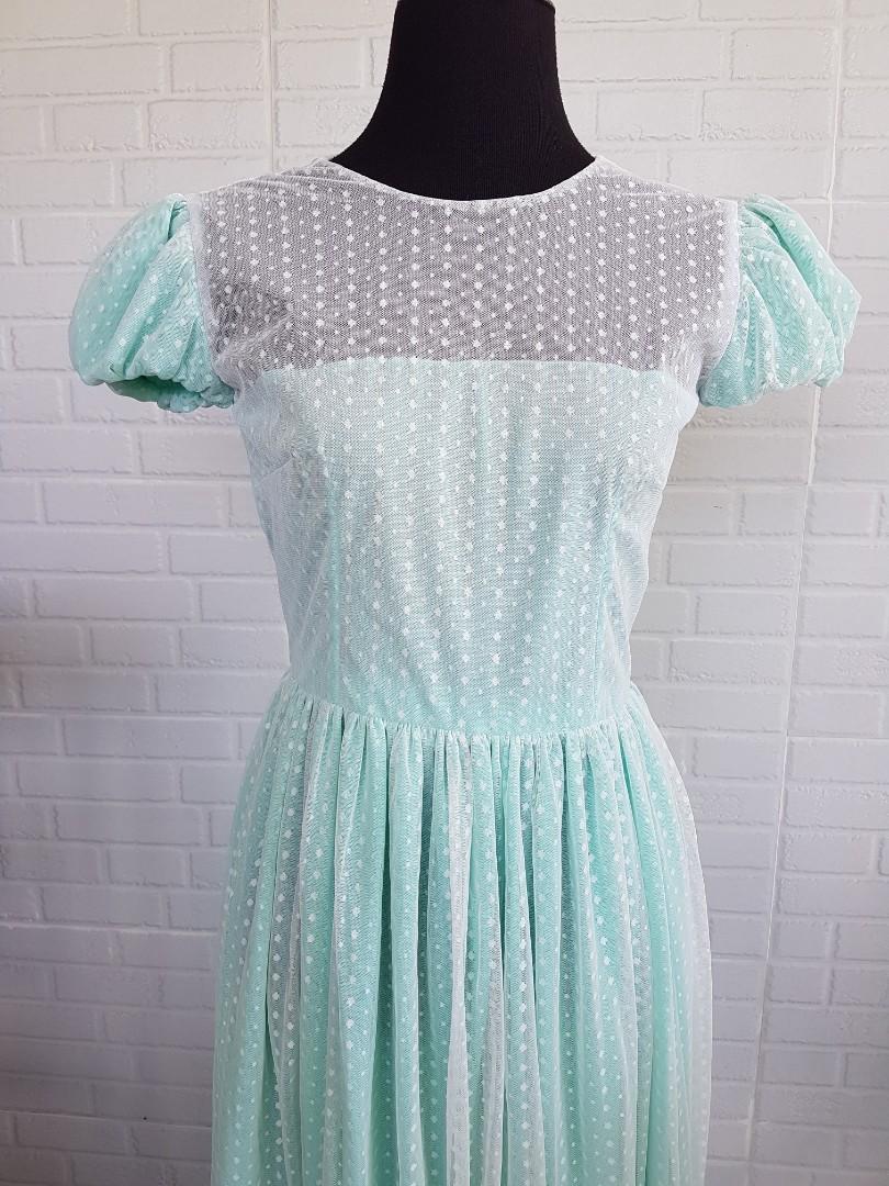 Teal Maxi Dress Pang Abay (Category: Dresses) located in San Rafael. Submitted by mofusand_ (Listing ID 1010030782, Image 2). Description: length - 52" bust - 35 waist - 32.