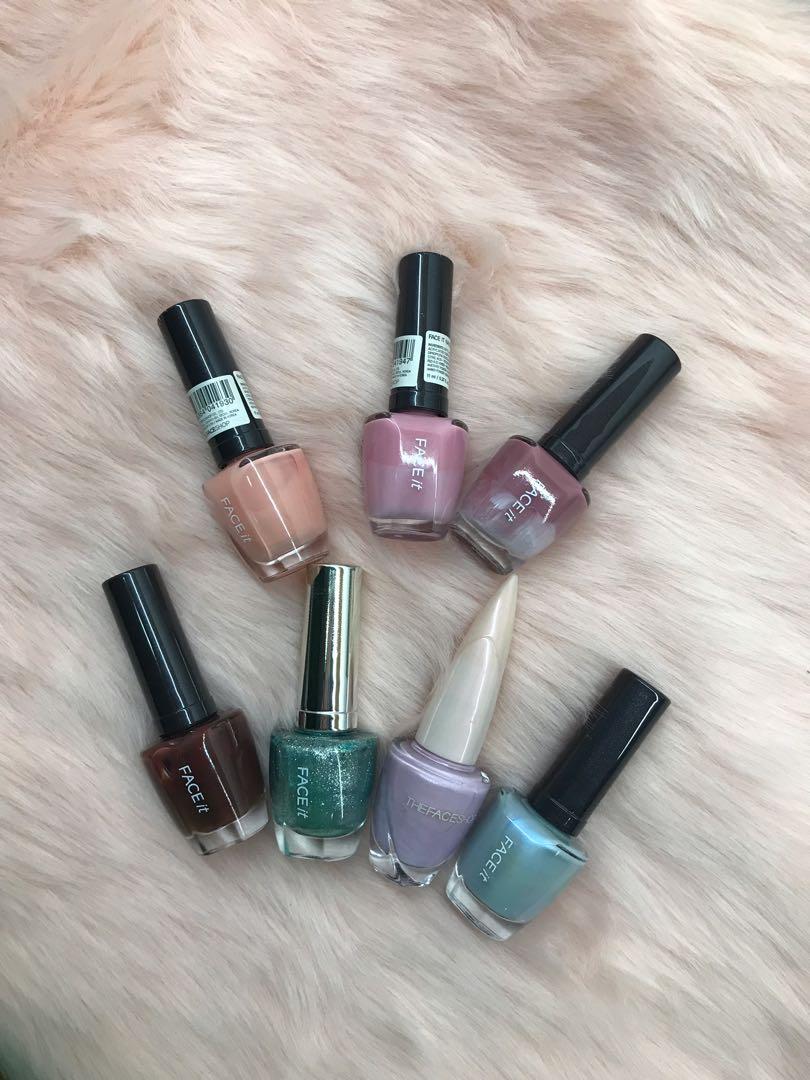 The Face Shop Faceit Nail Polish 11ml Made In Korea Health