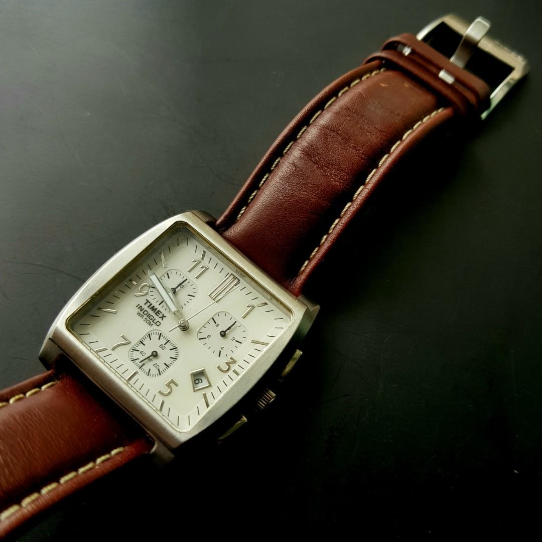 Timex square chronograph deals