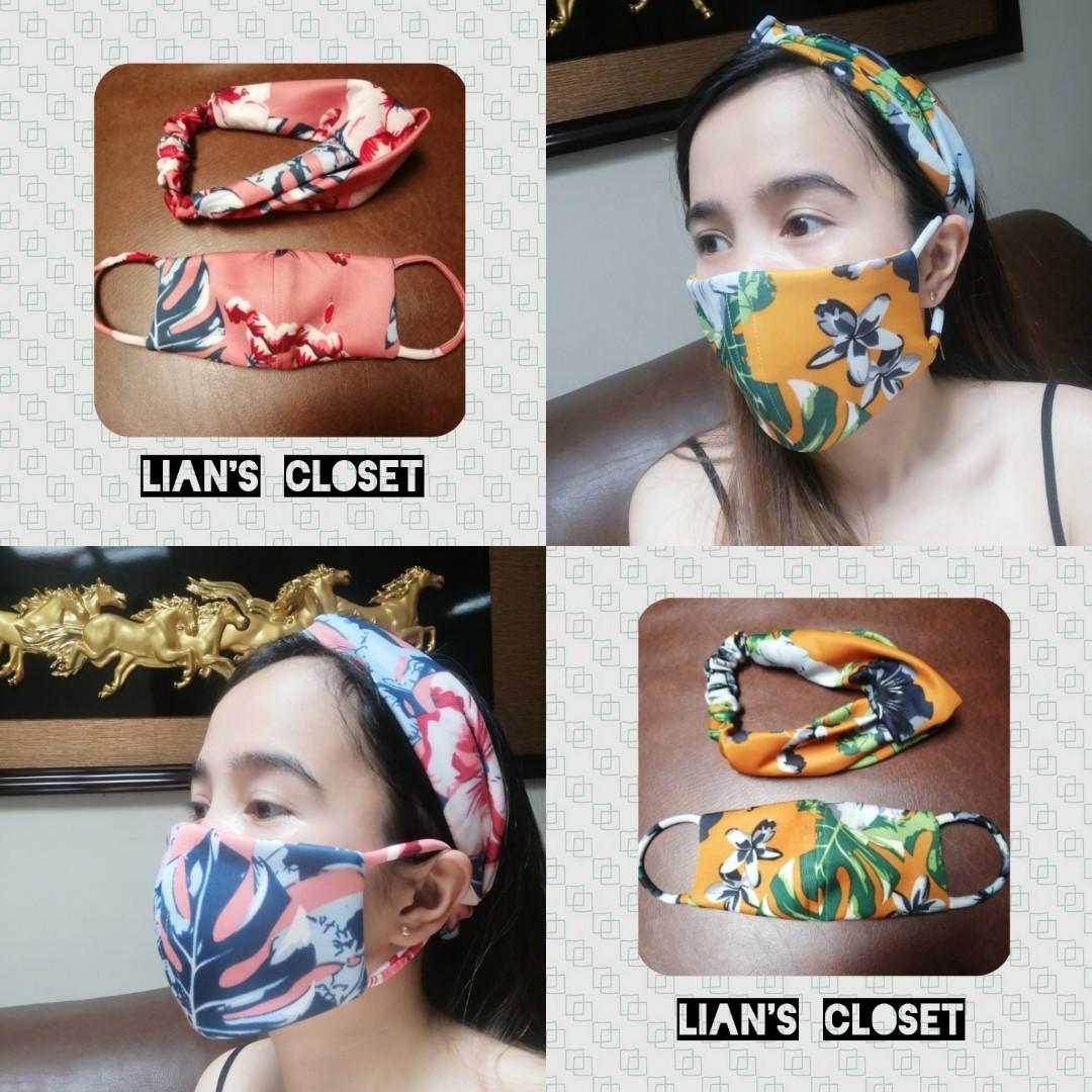 Turban and Mask (Category: Hair Accessories) located in Rizal. Submitted by ecalian (Listing ID 1010248095, Image 2). Description: We are open for resellers! Shipping via LBC or pick up by grab/lalamove fees shouldered by the buyer. Thank you.