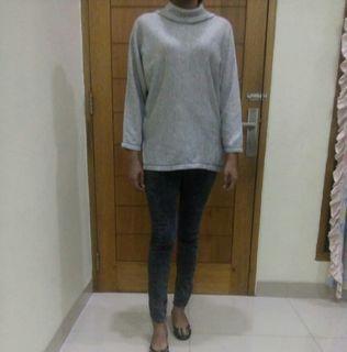 Turtleneck grey/crewneck/sweater/sweatshirt