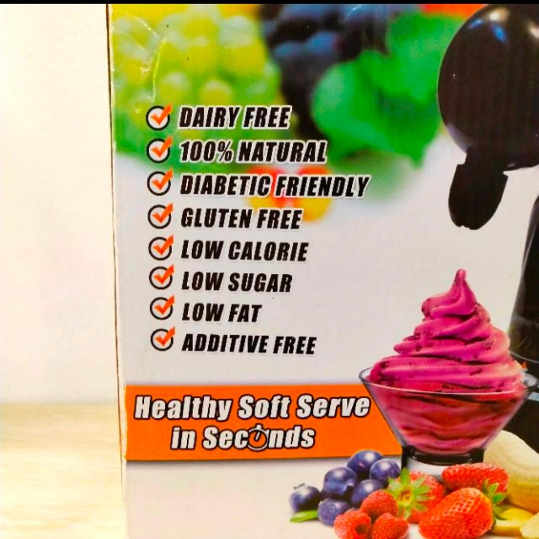 Tutty Fruity Soft Serve Ice Cream Maker Low Fat and Tasty Desserts