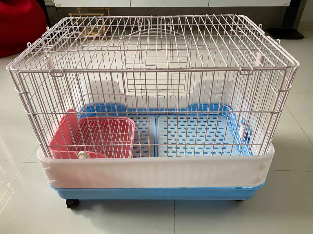 Used Rabbit Cage including toilet tray, Pet Supplies, For Small Animals ...