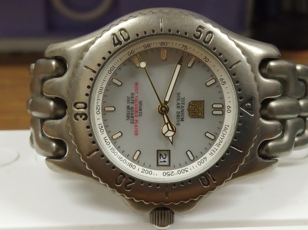 Elgin watch titanium shop