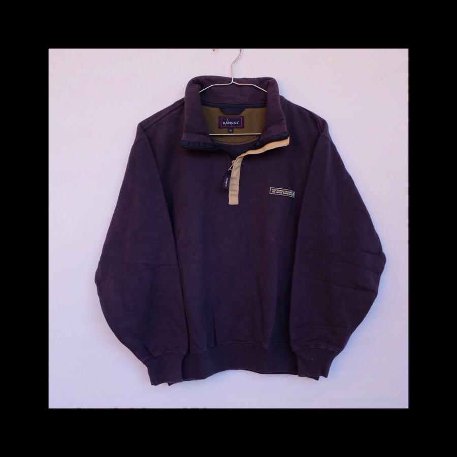 Kangol half zip jacket mens store