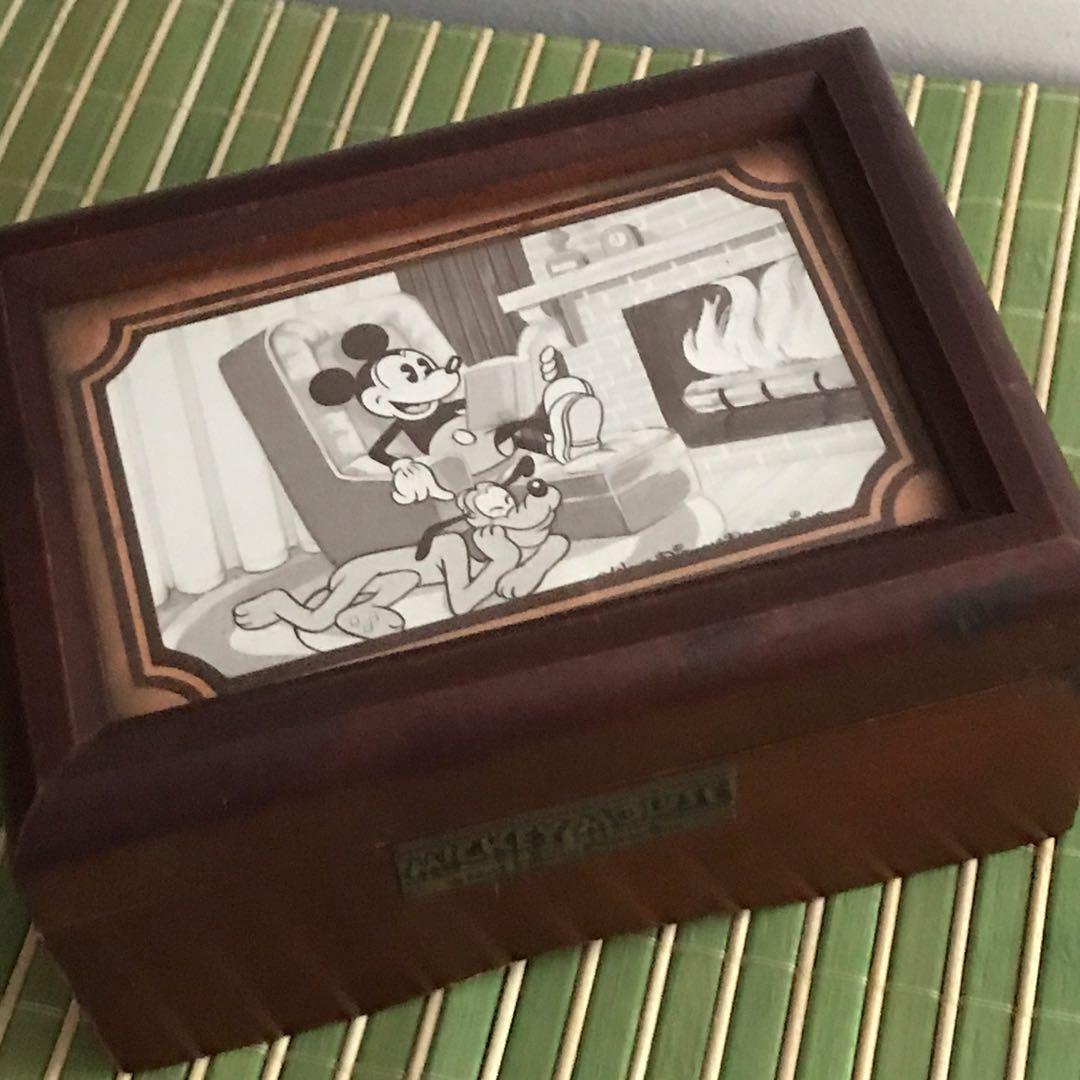 Vintage Mickey Mouse music jewelry box Walt Disney production Sold