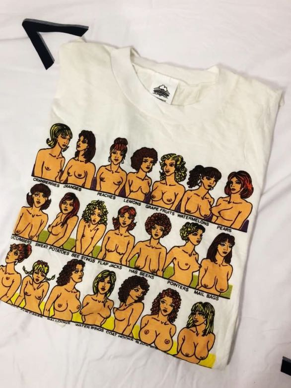 Vintage Tits Boobs Vtg tee not nike stussy band, Men's Fashion, Tops &  Sets, Tshirts & Polo Shirts on Carousell