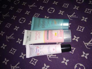 wardah bb cream emina bright stuff nd cheek lit
