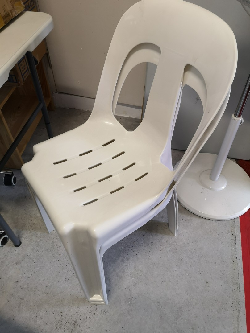white pvc chair