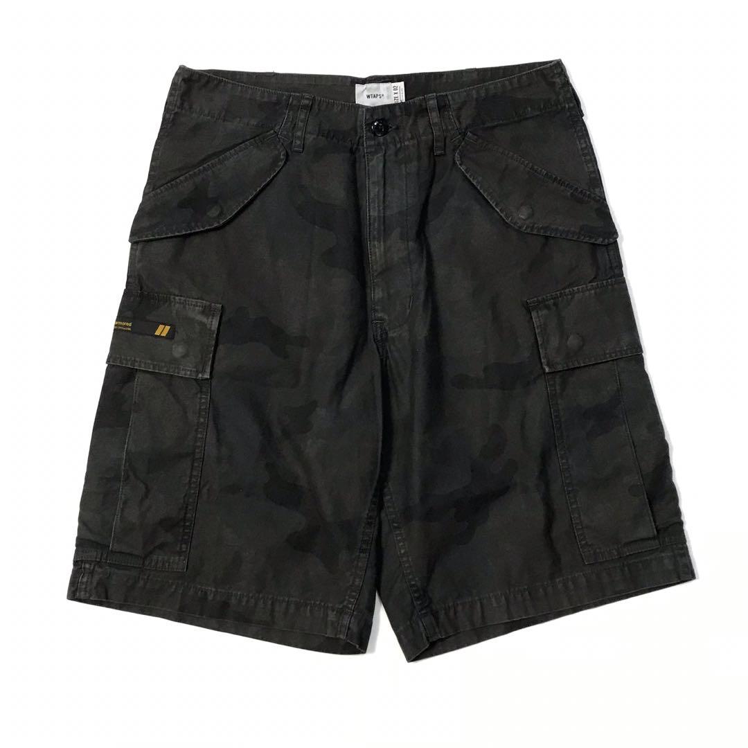 WTAPS 20ss Cargo shorts satin 黒 L-